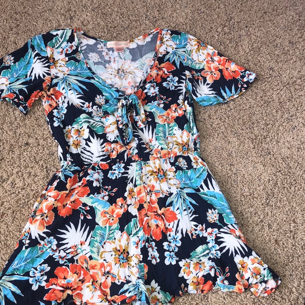 Band of Gypsies tropical print romper